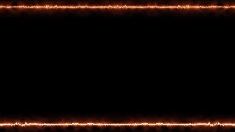 Fiery Frame: A Glowing Border Stock Footage 284401118