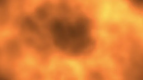 Fiery glow pulses across warm, swirling orange hues Stock Footage 337227244