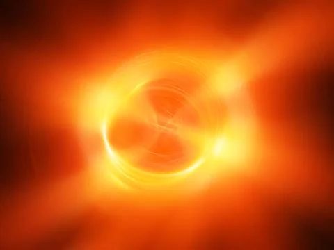 Fiery glowing flame spin blur effect texture Illustrazione stock