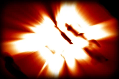 Fiery grunge background - digital animation Stock Footage 101237