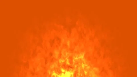 Fiery Halloween Background Animation With Bright Orange Flames And Heat Effec Stock Footage 344864392