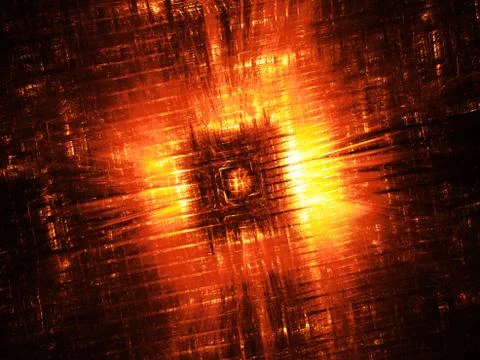 Fiery hardware component fractal Stockillustratie