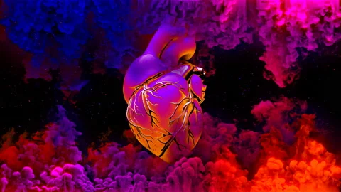 Fiery heart Stock Footage 158155648