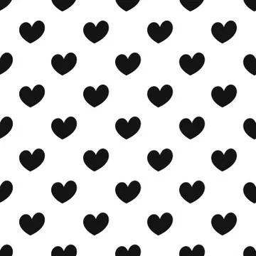Fiery heart pattern seamless vector Stock Illustration
