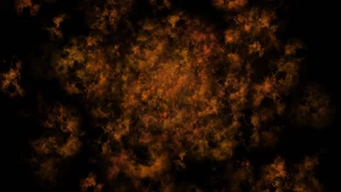 Fiery lava boils, light smoke curls over the surface. Video stock 150374083