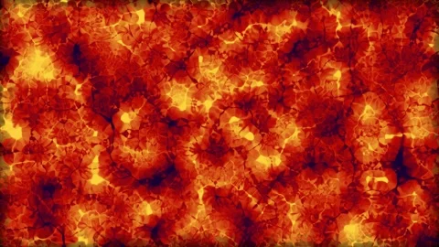 Fiery Lava Texture with Copy Space during Volcanic Eruption for Dramatic Ba.. Stock Footage 340948869