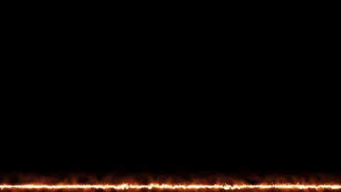 Fiery line moves across black background footage. Stockbeeldmateriaal 331898211