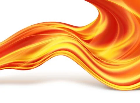 Fiery lines Stock Illustration