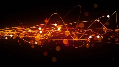 Fiery Magical Streaks Stock Footage 91054737