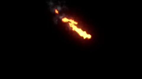 Fiery moving across animation effect background. Video stock 337015862
