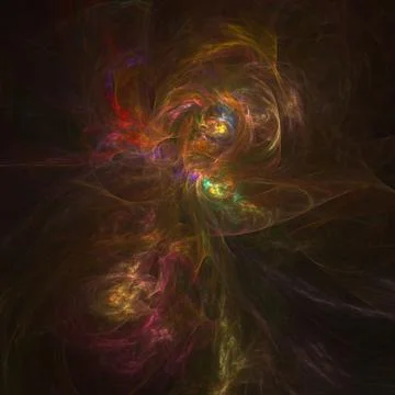 Fiery nebula Stock Illustration