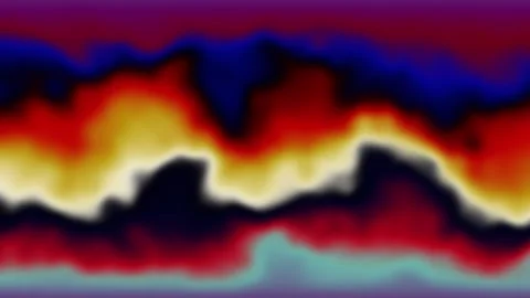 Fiery Night Sky with Burning Flames and Colorful Abstract Wave Stock Footage 341344751