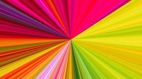 Fiery Orange and Chartreuse Cosmic Sunburst - 8K 300DPI Stock Illustration