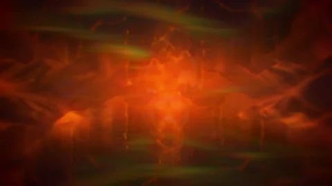Fiery Orange Plasma Cloud Background Seamless Loop Vídeo Stock 343118757