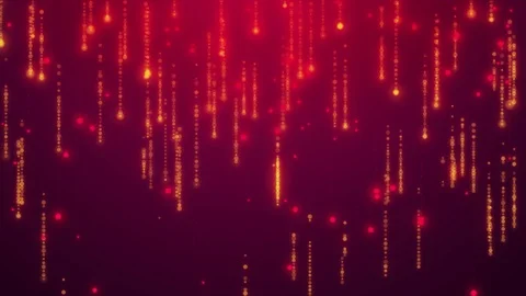 Fiery orange shiny particles and stripes animation as rain on purple background. Stock Footage 113822384