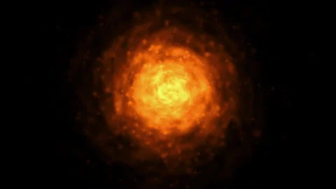 Fiery Orange Spiral Vortex Abstract Background Animation Stock Footage 346175994