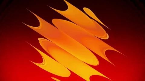Fiery Orange Yellow Energy Loop Видео 332741625