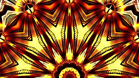 Fiery ornamental semicircular background moving. Stock Footage 251753136