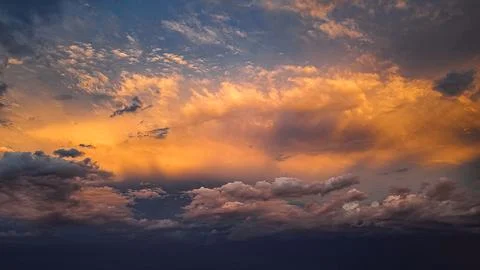 Fiery Outback Sky at Dusk Foto stock