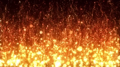 Fiery Particles and Glitters Stock Footage 317841366