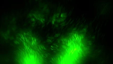 Fiery Particles Green Stock Footage 73867339