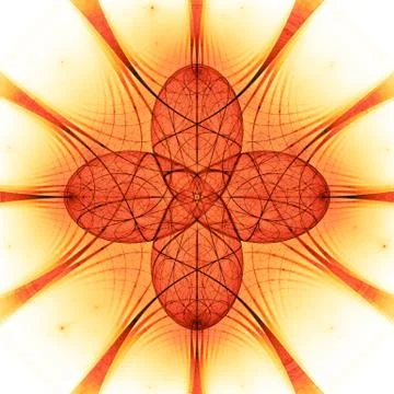 Fiery quantum harmony Stock Illustration
