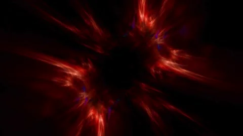 Fiery Red Black Hole Vortex Loop Vidéo 348863650