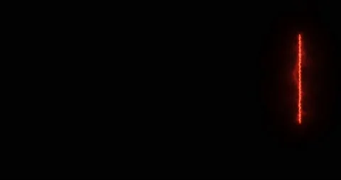 Fiery red rectangle on a black background. Abstract rectangle, sun flame frame Stock Footage 170402630