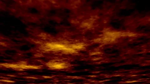 Fiery rolling clouds moving animation Vídeo Stock 276601397