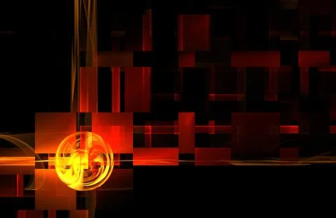 Fiery seal Stock Illustration