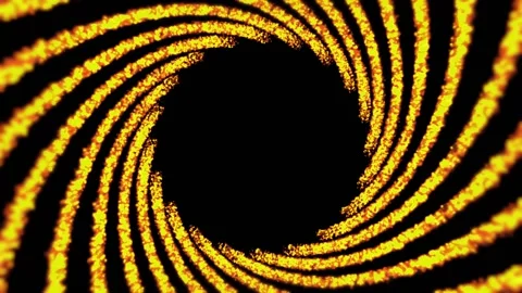 Fiery seamless animated round frame background Stock Footage 135947298