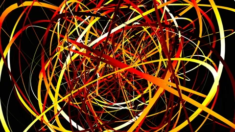 Fiery skein of yarn Stock Footage 131448110