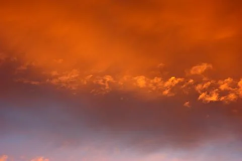 Fiery sky 库存照片