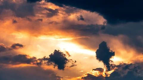 Fiery Sky Stock Photos