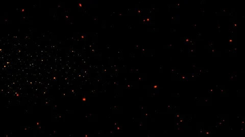 Fiery Sparks and Embers Floating in Darkness Abstract Background Animation Stockbeeldmateriaal 337229149