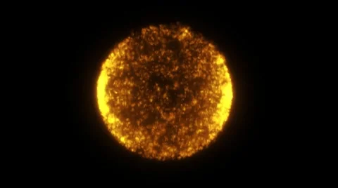 Fiery sphere HD 1080 Stock Footage 8521596