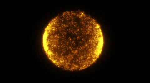 Fiery sphere HD 720 Stock Footage 8521511