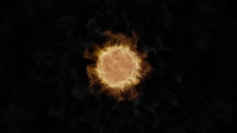The fiery sphere. Plasma. Energy. Stock Footage 275225019