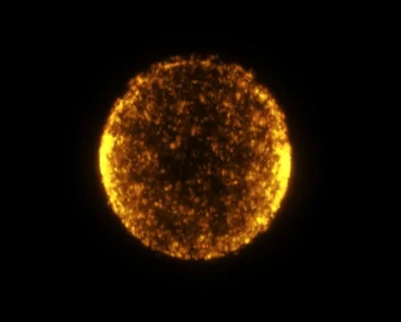 Fiery sphere_ Pal Stock Footage 8521426