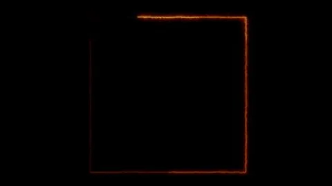 Fiery square frame abstract Stock Illustration