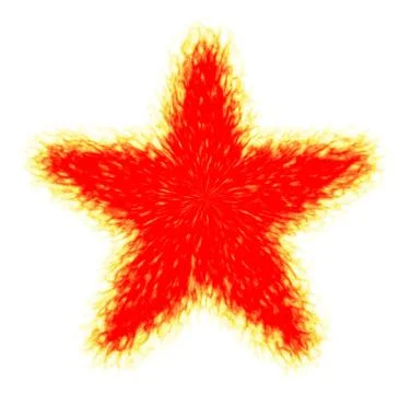 Fiery Star Stock Illustration