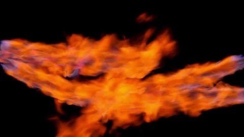 Fiery streams. Stock Footage 81648650