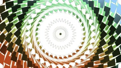 Fiery striped pattern with circular pulsating waves. Motion. Gradient color of Stock Illustration