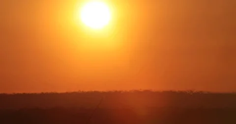 Fiery sun bakes close up video 4k Stock Footage 89246967