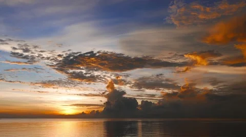 Fiery Sunrise Stock Footage 51474832