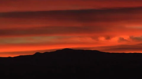 Fiery Sunset Stock Footage 54750833