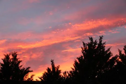 Fiery Sunset Stock Photos