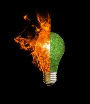 A fiery symbol Stock Illustration