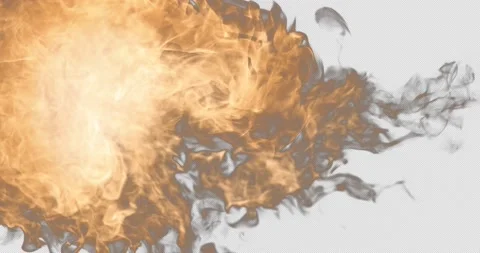Fiery Transition Stock Footage 172285803