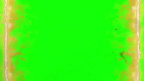 Fiery vertical energy columns flowing along bright green screen background for Stock Footage 345216918